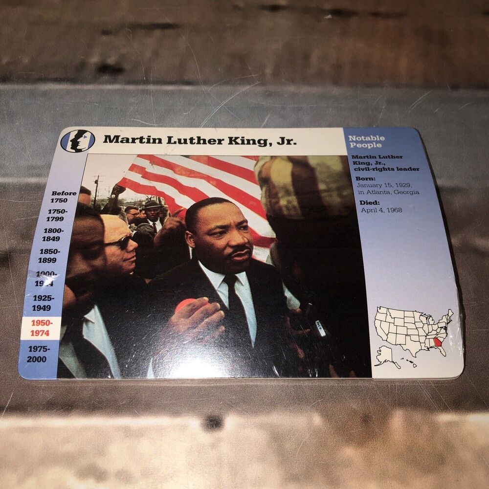 MARTIN LUTHER KING, JR CIVIL-RIGHTS Notable People STORY OF AMERICA Cards Sealed